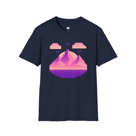 Pixel Sunset – Retro Gamer Horizon T-Shirt - Gaming Lifestyle T-Shirt