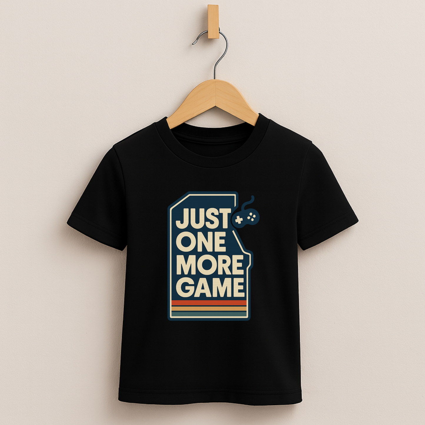 Just One More Game โ Kids Retro Gamer T-Shirt ๐ฎ๐พ