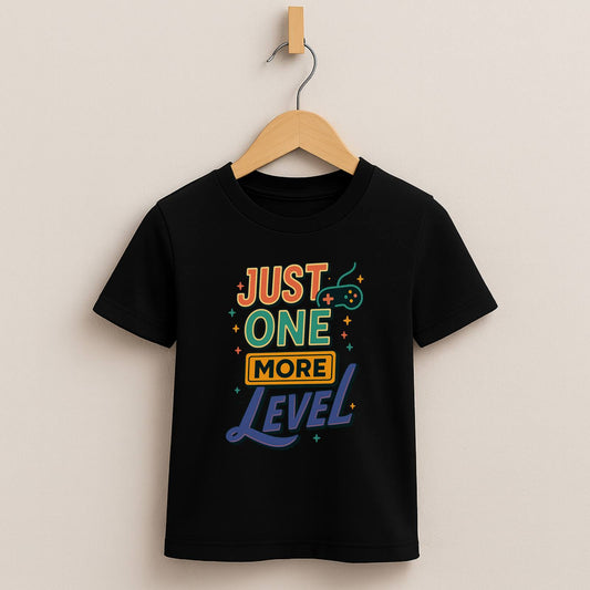 Just One More Level – Kids Retro Gamer T-Shirt 🎮⭐