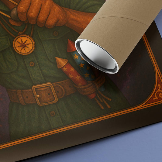 The Ranger Rolled Poster - Fantasy Illustration, DnD Wall Art