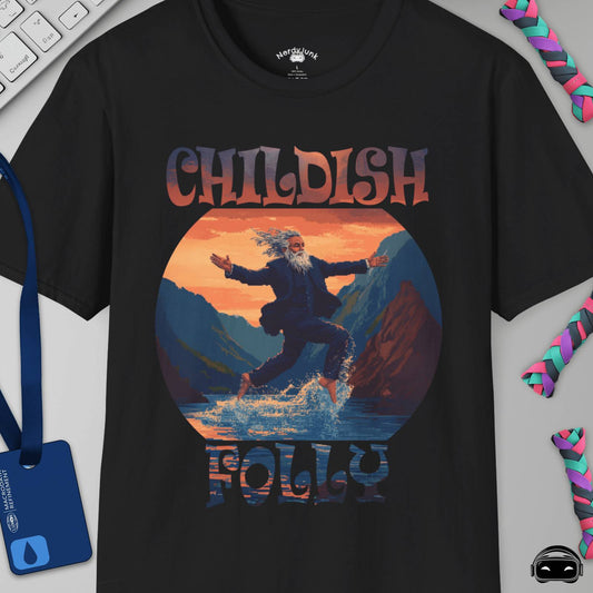 Childish Folly - Severance Inspired T-shirt, Pixel Art design