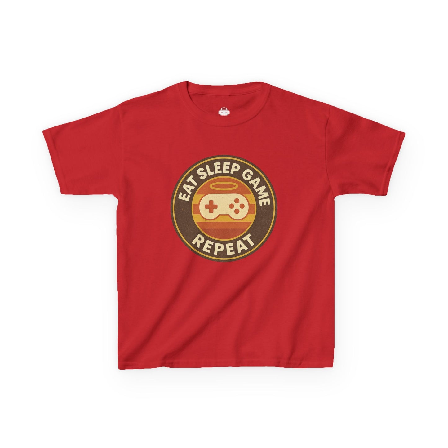 Eat Sleep Game Repeat โ Kids Retro Gamer T-Shirt ๐ฎ๐น๏ธ