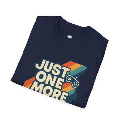 Just One More Game (stripes) - Gaming Lifestyle T-Shirt