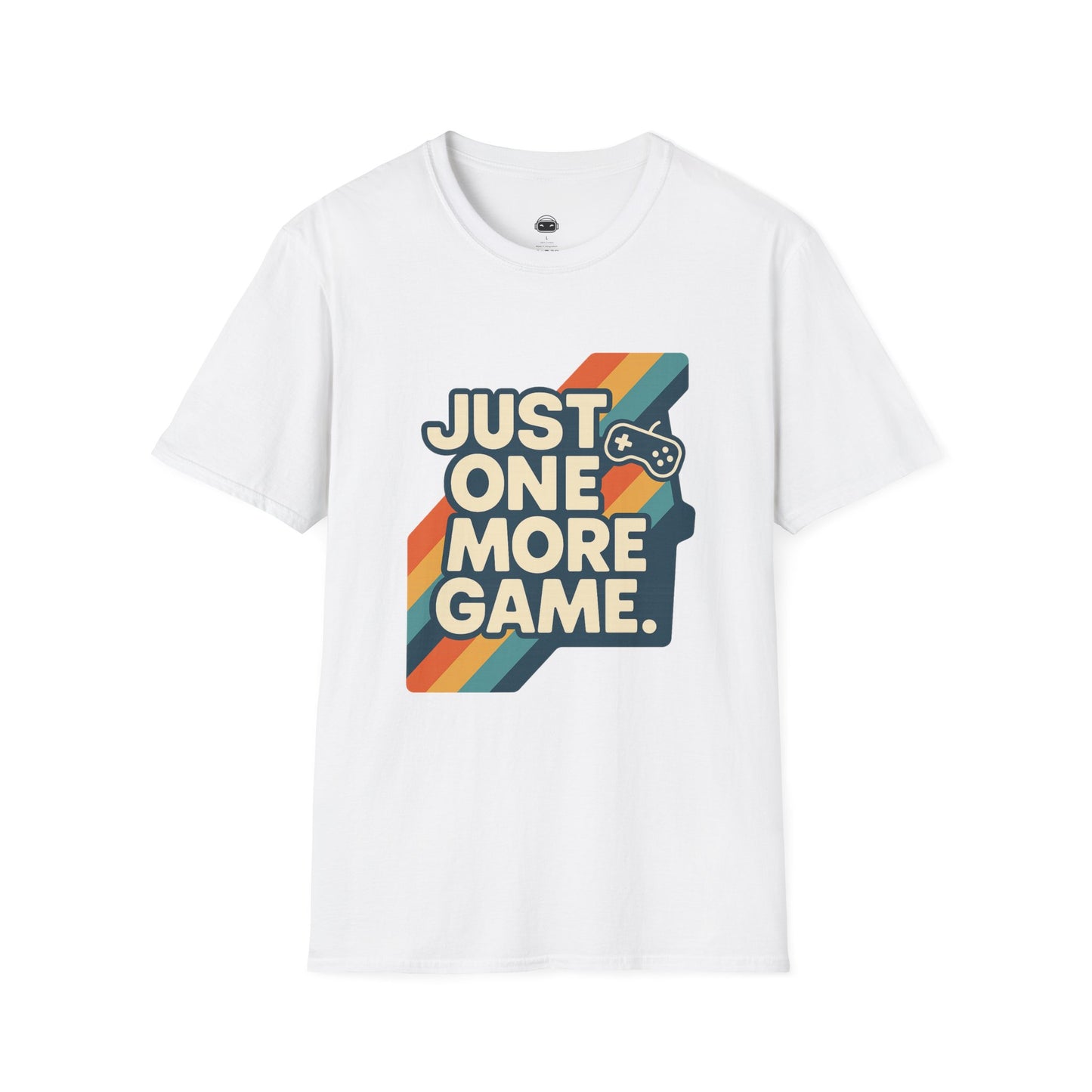 Just One More Game (stripes) - Gaming Lifestyle T-Shirt