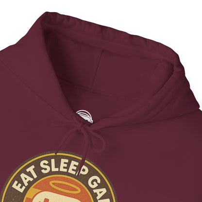 Eat Sleep Game Repeat – Retro Gamer Hoodie 🎮