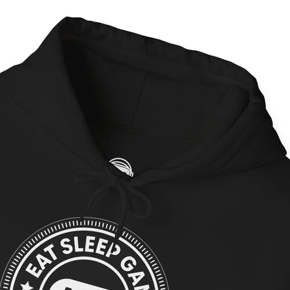 Eat Sleep Game Repeat – Classic Gamer Hoodie 🎮