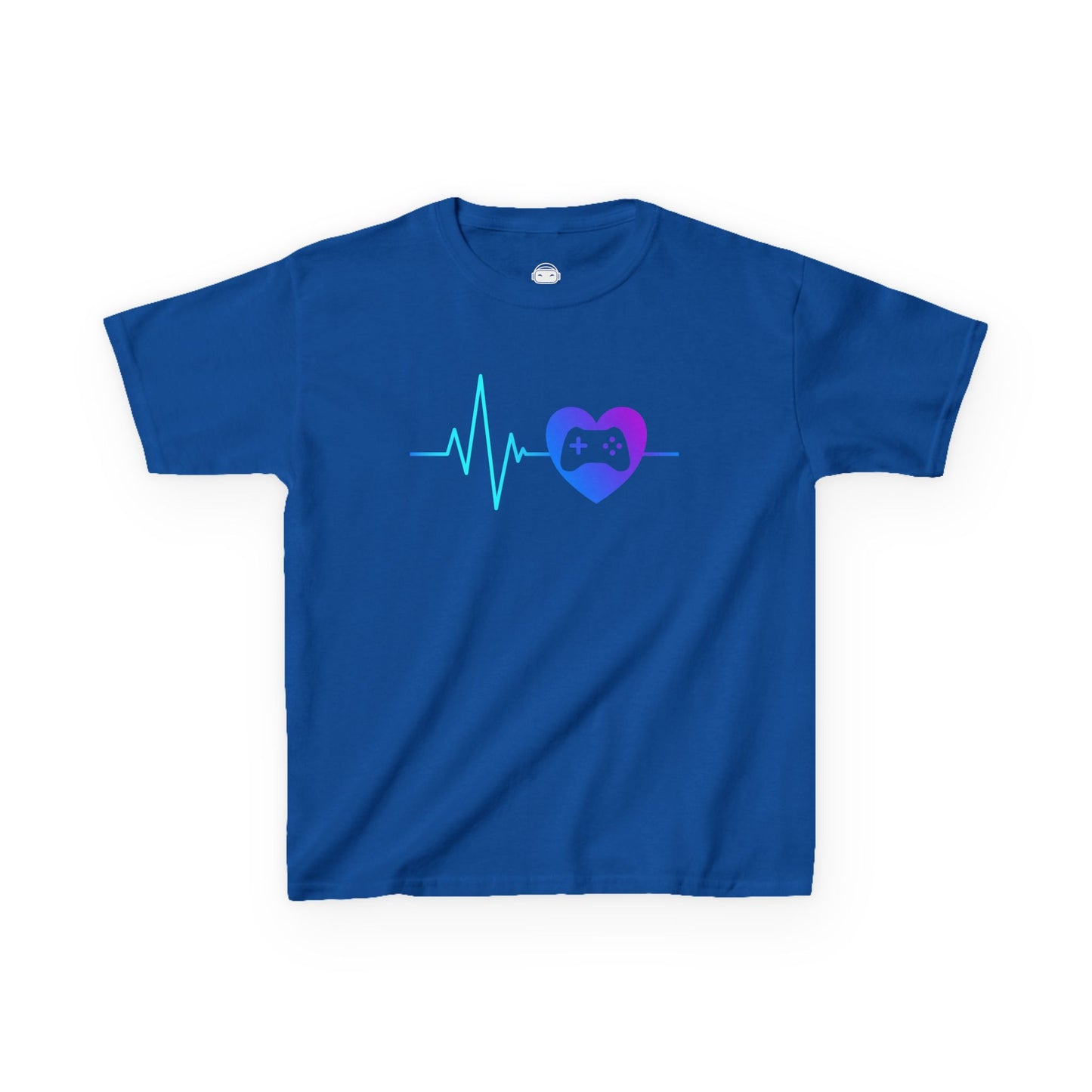 Gamer Heartbeat – Kids Gaming T-Shirt 💙🎮