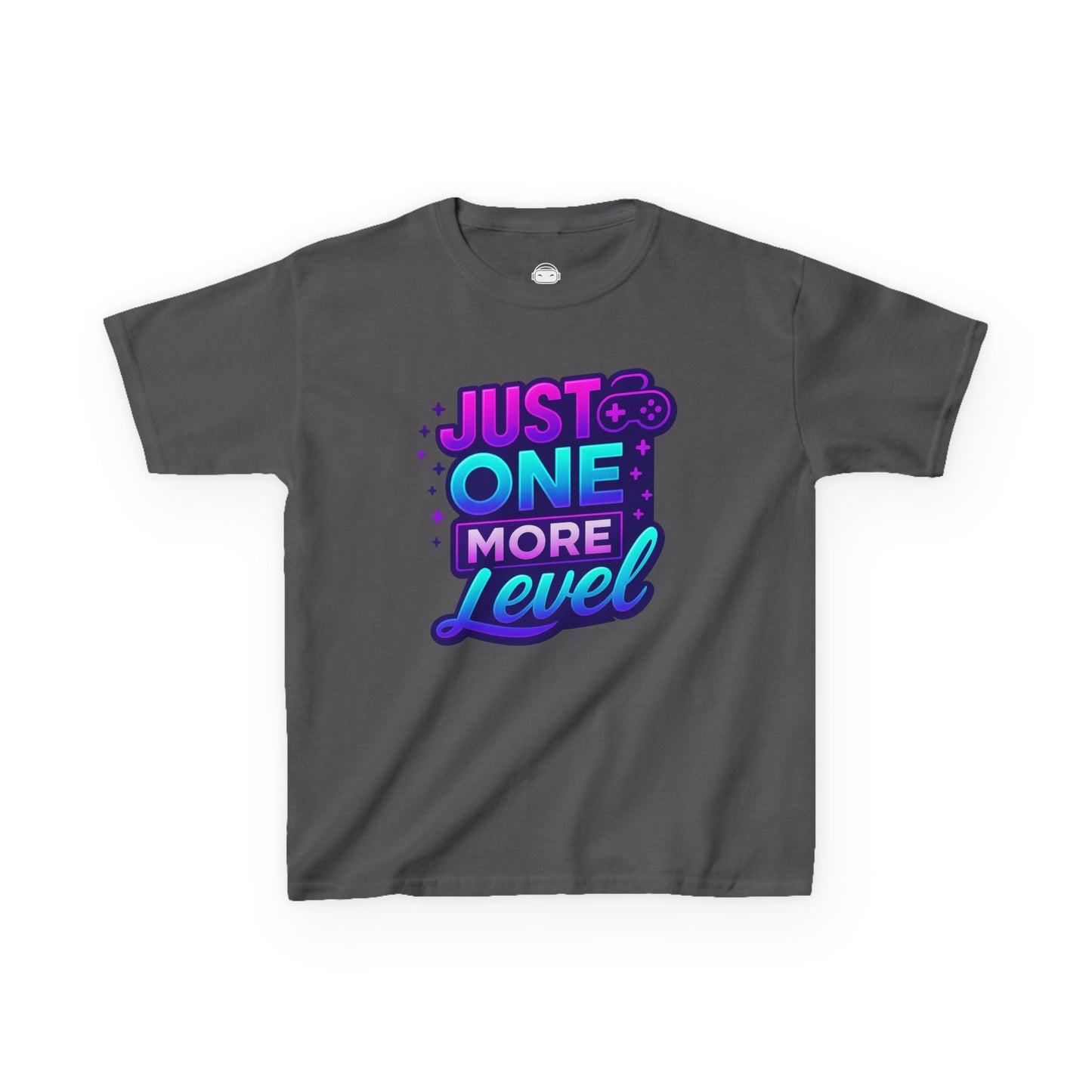 Just One More Level – Kids Neon Gamer T-Shirt 🎮💜