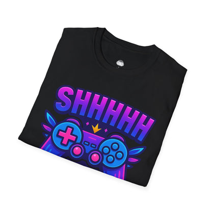 Shhh I’m Gaming – Neon Gamer Tee 🎮