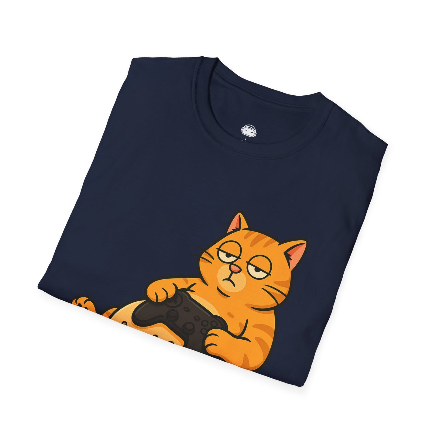 Lazy gamer cat (ginger) - Gaming Lifestyle T-Shirt