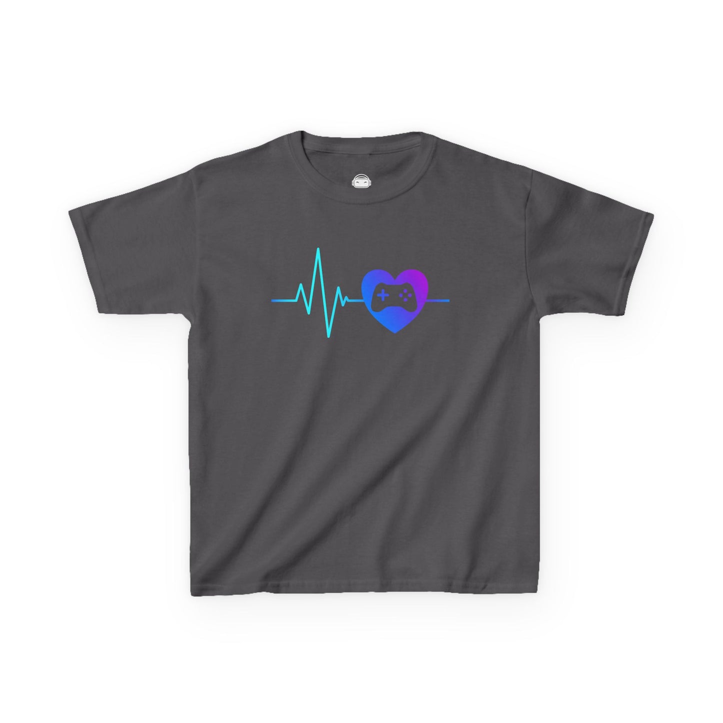 Gamer Heartbeat – Kids Gaming T-Shirt 💙🎮