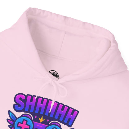 Shhh I’m Gaming – Neon Gamer Hoodie 🎮⚡