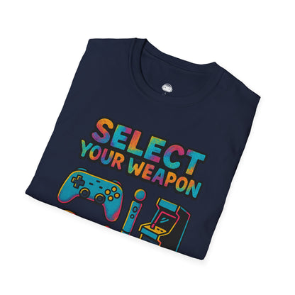 Select Your Weapon (Graffiti) - Gaming Lifestyle T-Shirt