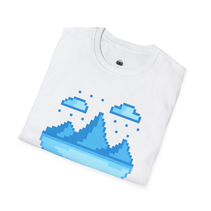 Pixel Horizon – 8-Bit Chill Gamer T-Shirt - Gaming Lifestyle T-Shirt