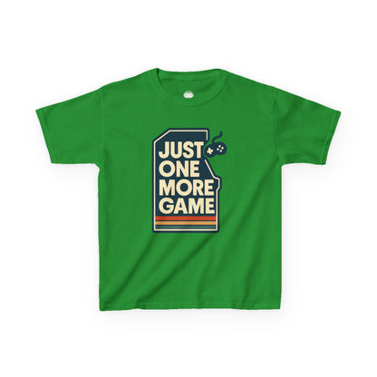 Just One More Game – Kids Retro Gamer T-Shirt 🎮👾