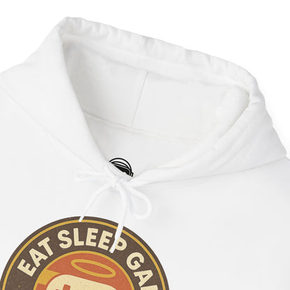Eat Sleep Game Repeat – Retro Gamer Hoodie 🎮