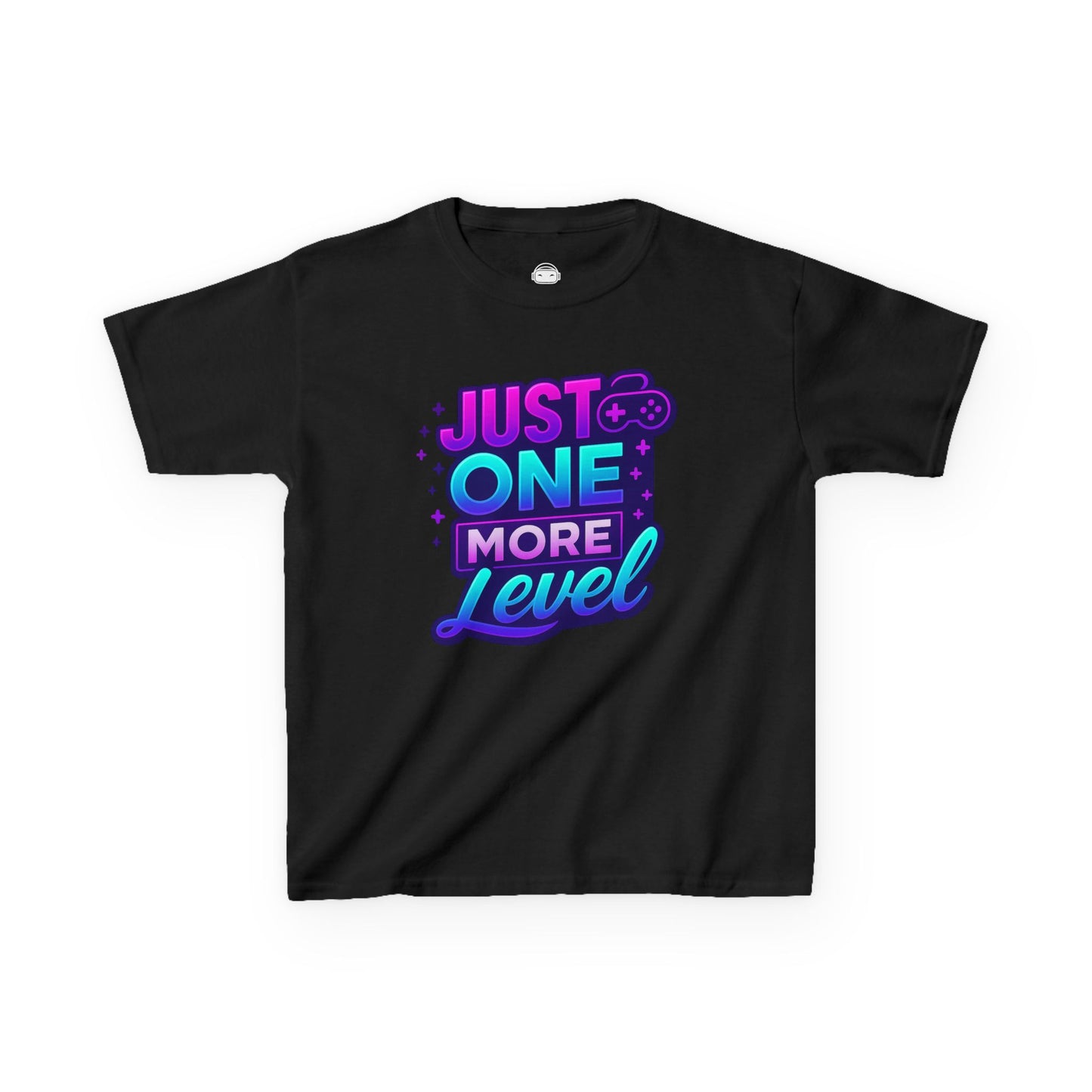 Just One More Level – Kids Neon Gamer T-Shirt 🎮💜