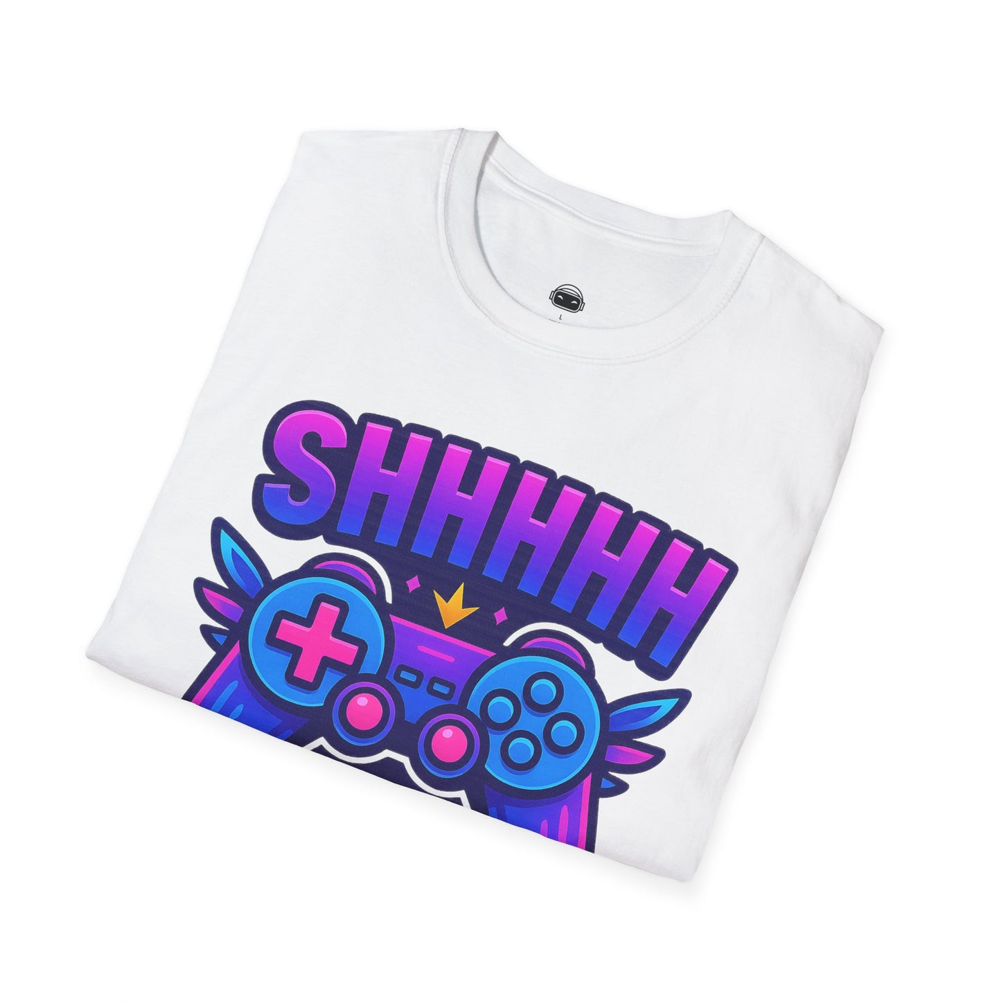 Shhh I’m Gaming – Neon Gamer Tee 🎮