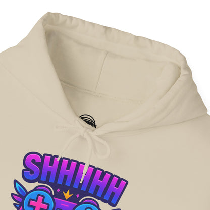Shhh I’m Gaming – Neon Gamer Hoodie 🎮⚡