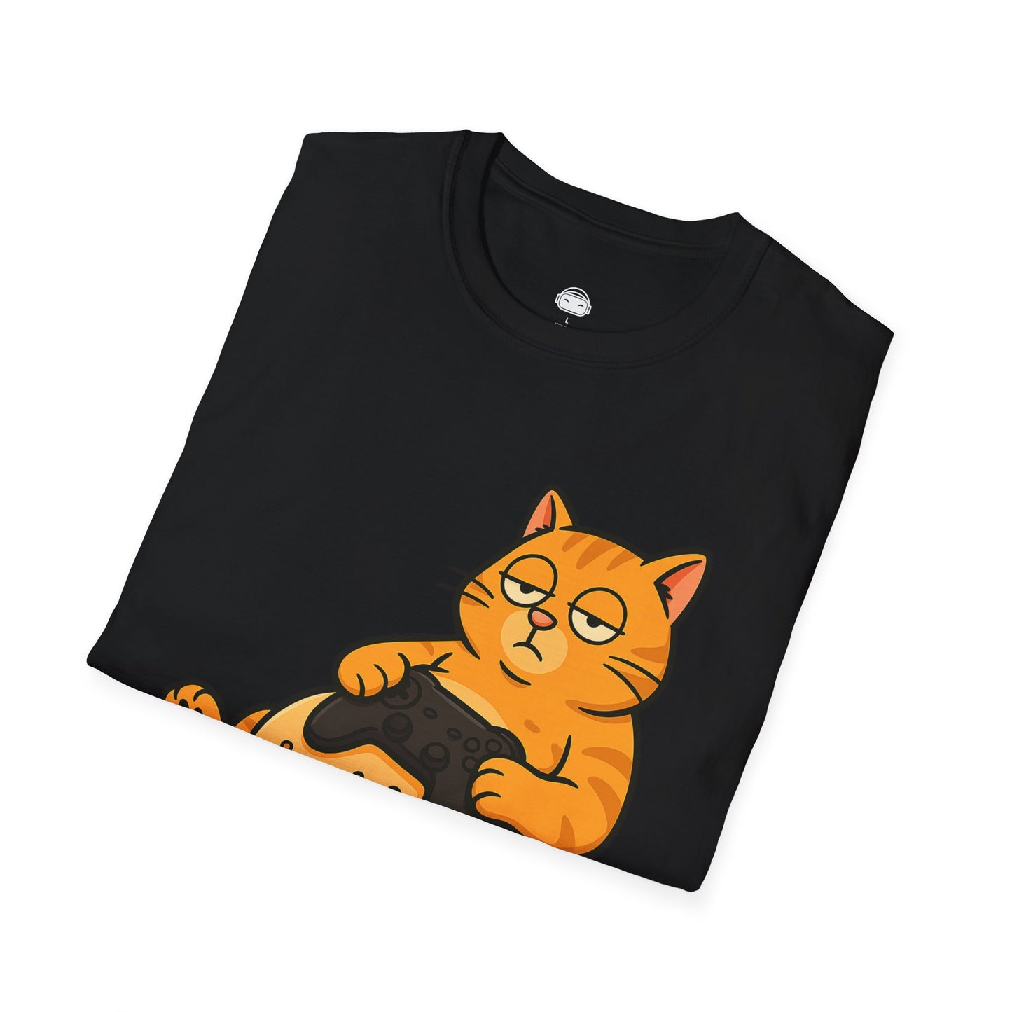 Lazy gamer cat (ginger) - Gaming Lifestyle T-Shirt