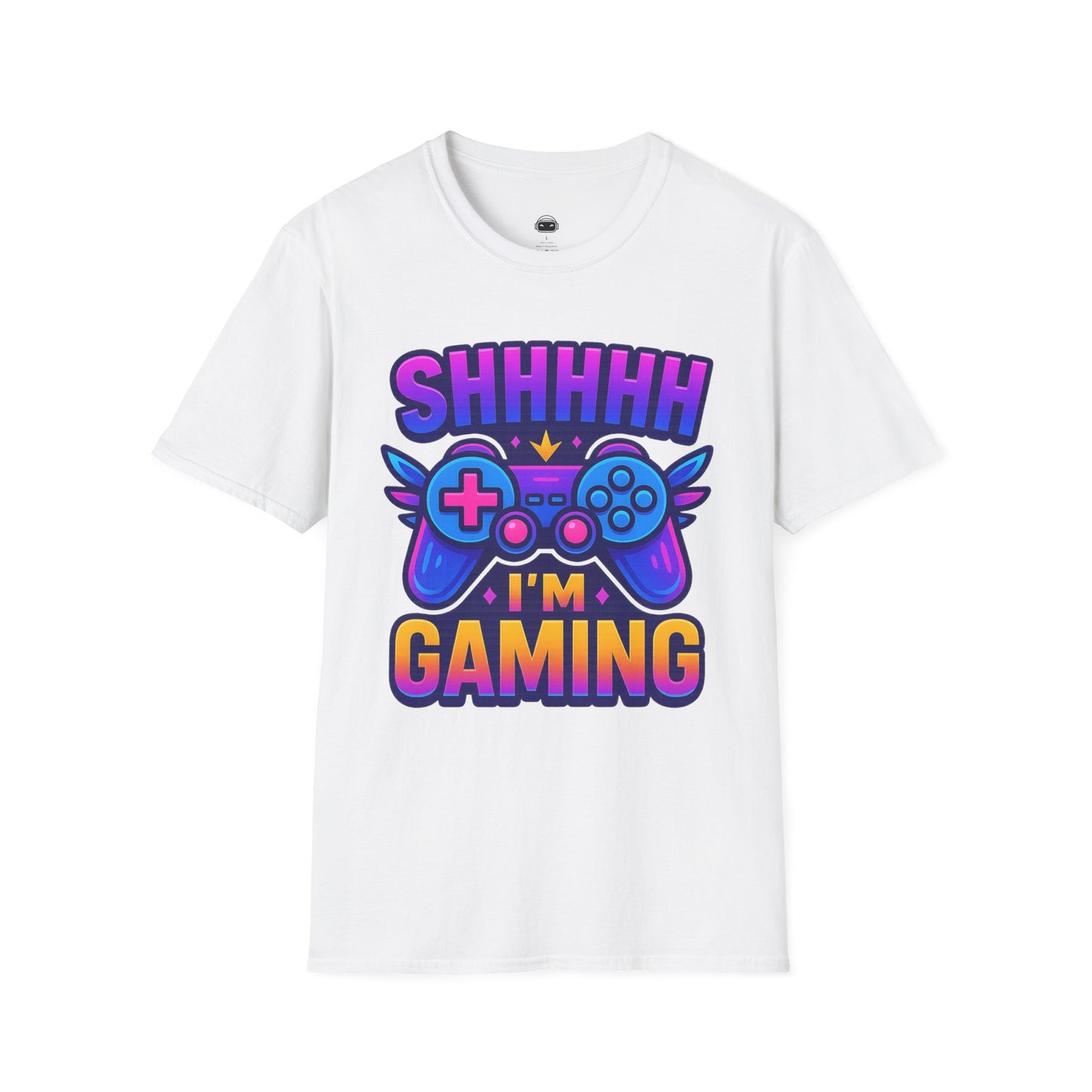 Shhh I’m Gaming – Neon Gamer Tee 🎮