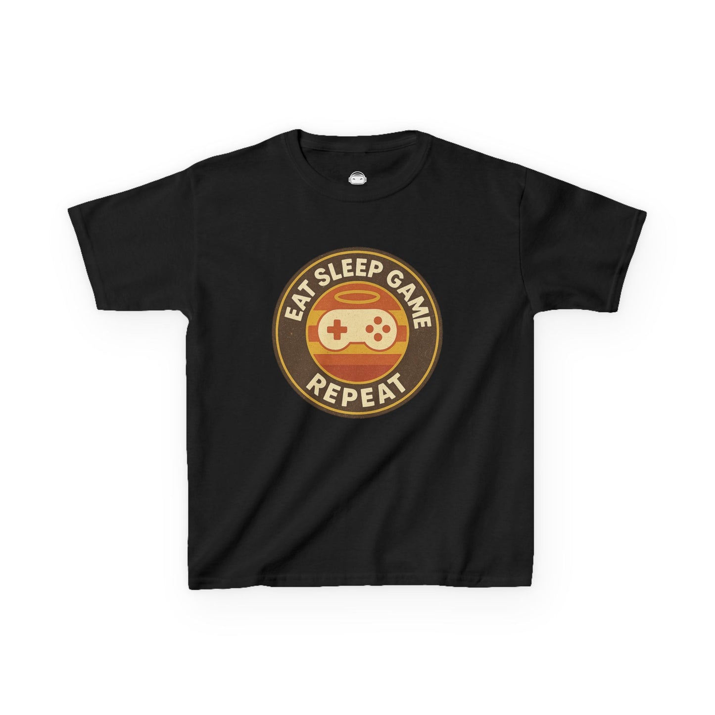 Eat Sleep Game Repeat – Kids Retro Gamer T-Shirt 🎮🕹️