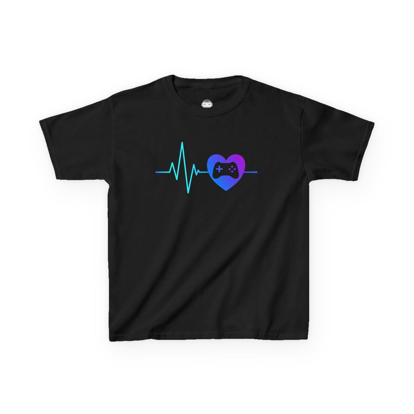 Gamer Heartbeat – Kids Gaming T-Shirt 💙🎮