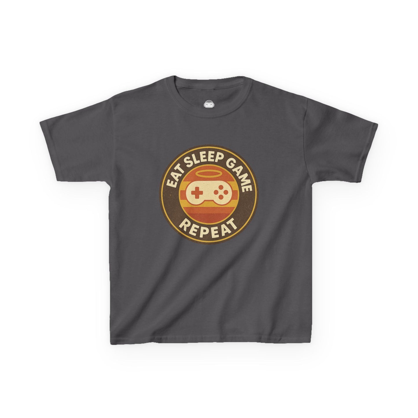 Eat Sleep Game Repeat – Kids Retro Gamer T-Shirt 🎮🕹️