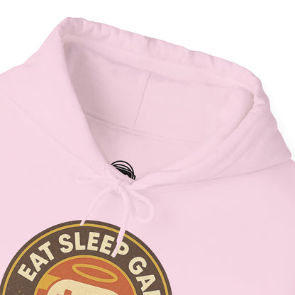 Eat Sleep Game Repeat – Retro Gamer Hoodie 🎮