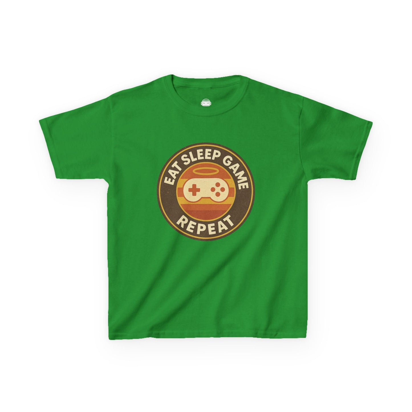 Eat Sleep Game Repeat – Kids Retro Gamer T-Shirt 🎮🕹️