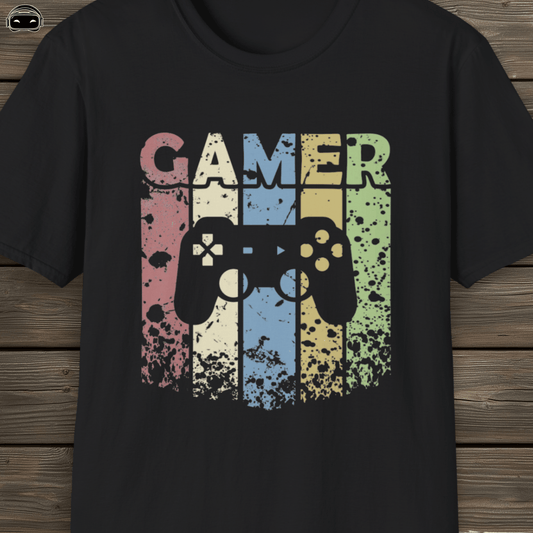 Gamer Stripes with Controller