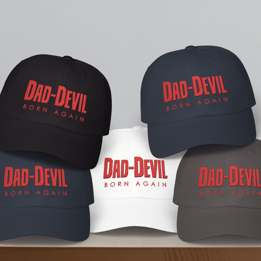 Dad-Devil Hat, Fun Dad Cap for Fathers, Dad Humor Gift, Daredevil Hat, Casual Summer Hat, Everyday Wear Cap, Birthdays and Holidays