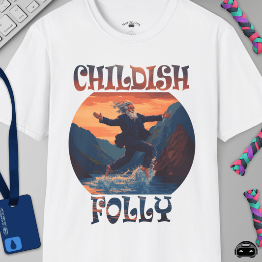Childish Folly - Severance T-shirt, Pixel Art design, Severance Unisex Softstyle T-Shirt, Cool Graphic Tee, Gift for Severance Fan