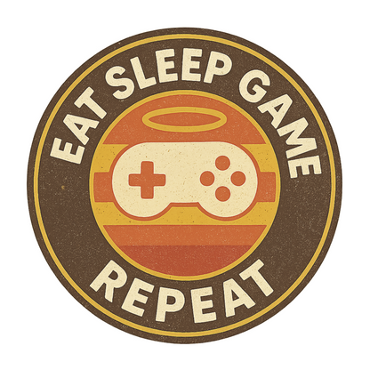 Eat, Sleep, Game, Repeat Retro - Gaming Lifestyle T-Shirt
