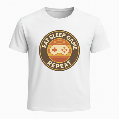 Eat, Sleep, Game, Repeat Retro - Gaming Lifestyle T-Shirt