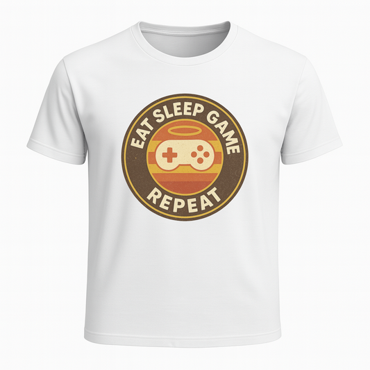 Eat, Sleep, Game, Repeat Retro - Gaming Lifestyle T-Shirt