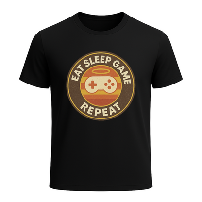 Eat, Sleep, Game, Repeat Retro - Gaming Lifestyle T-Shirt