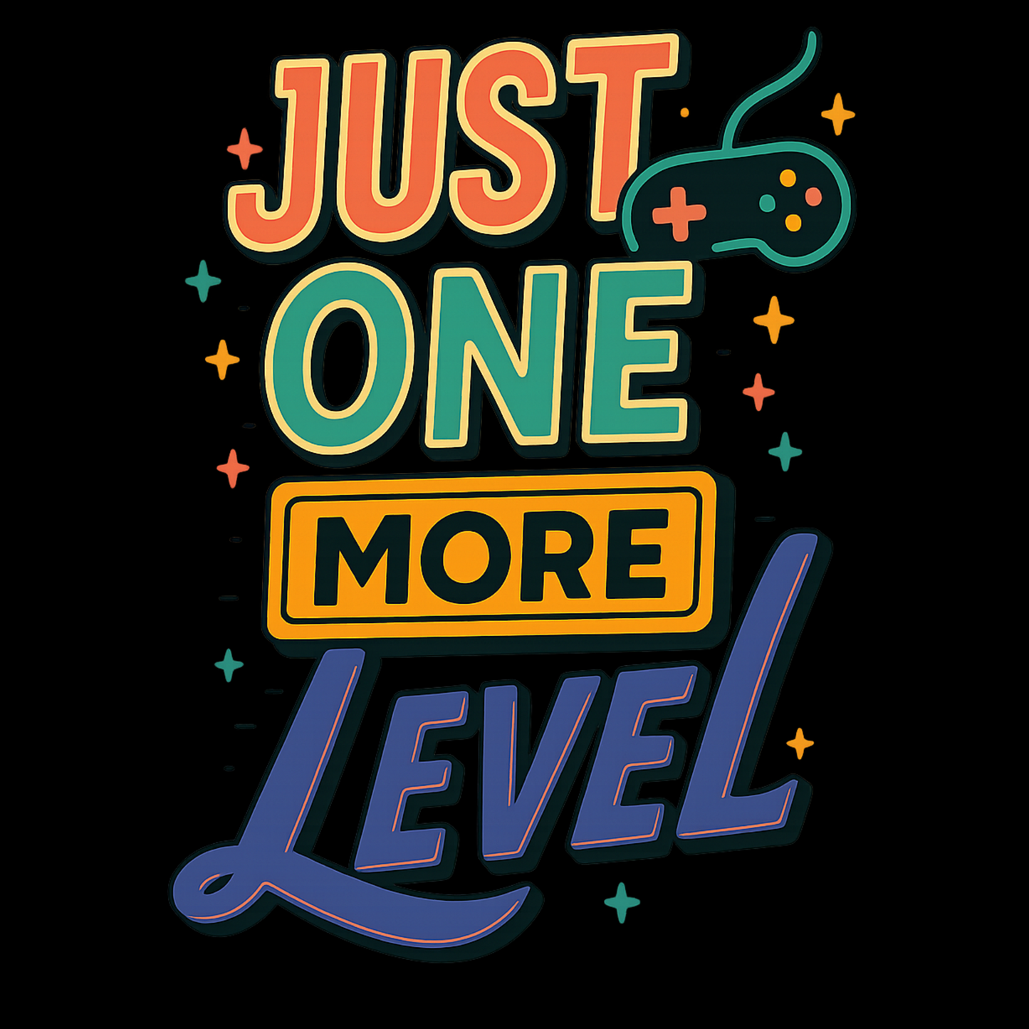 Just One More Level? (Retro) - Gaming Lifestyle T-Shirt