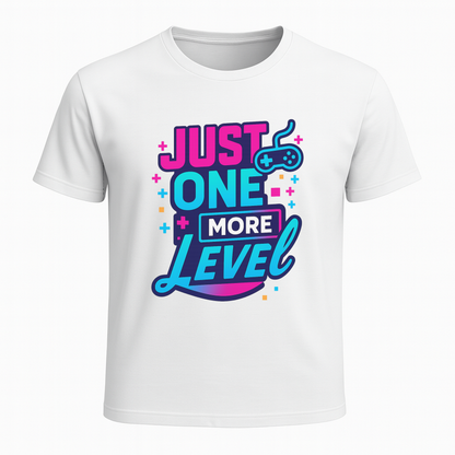 Just One More Level? (Neon) - Gaming Lifestyle T-Shirt