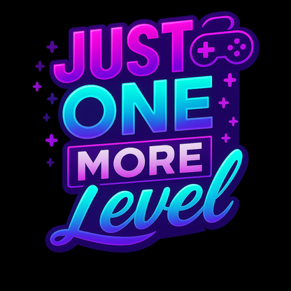 Just One More Level? (Purple) - Gaming Lifestyle T-Shirt