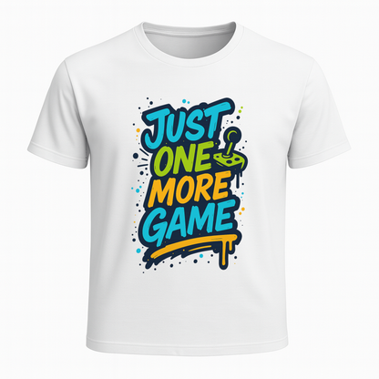 Just One More Game (graffiti) - Gaming Lifestyle T-Shirt