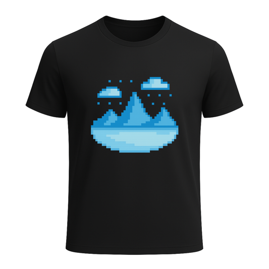 Pixel Horizon – 8-Bit Chill Gamer T-Shirt - Gaming Lifestyle T-Shirt