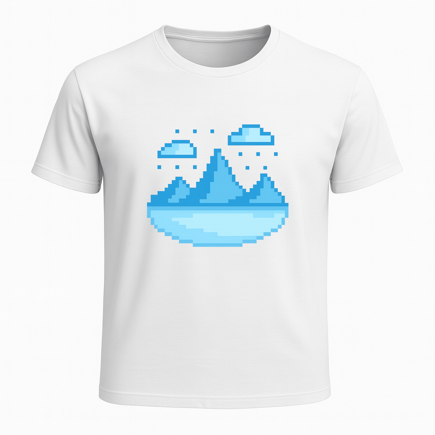 Pixel Horizon – 8-Bit Chill Gamer T-Shirt - Gaming Lifestyle T-Shirt