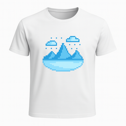 Pixel Horizon – 8-Bit Chill Gamer T-Shirt - Gaming Lifestyle T-Shirt