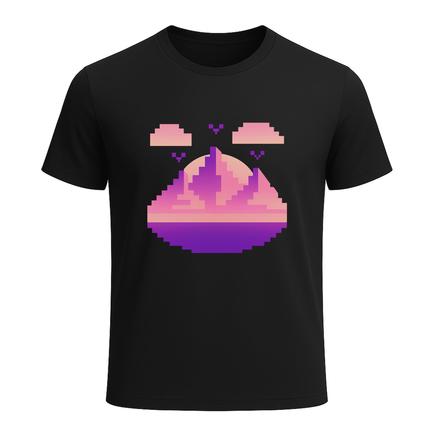 Pixel Sunset – Retro Gamer Horizon T-Shirt - Gaming Lifestyle T-Shirt
