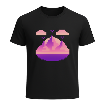 Pixel Sunset – Retro Gamer Horizon T-Shirt - Gaming Lifestyle T-Shirt