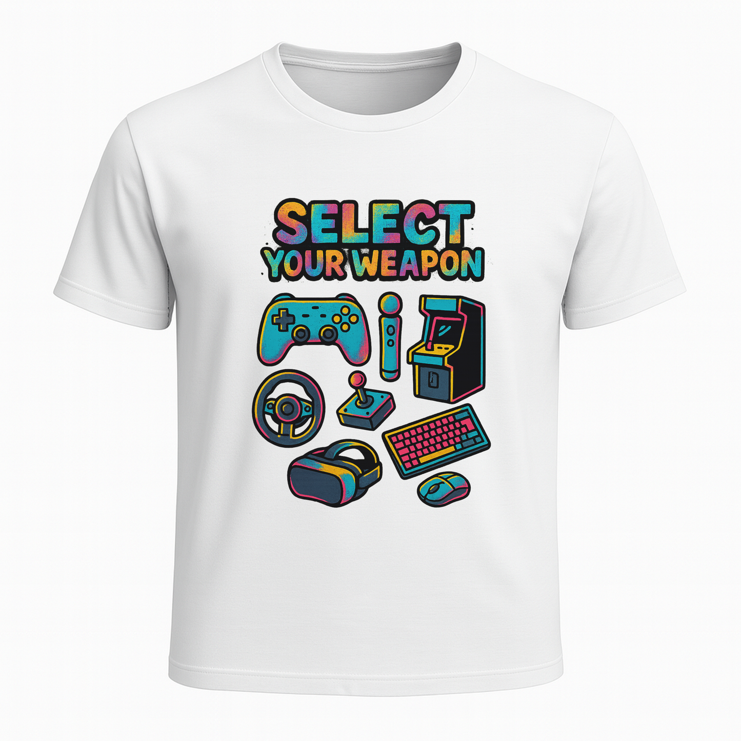Select Your Weapon (Graffiti) - Gaming Lifestyle T-Shirt