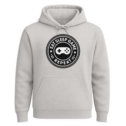 Eat Sleep Game Repeat – Classic Gamer Hoodie 🎮