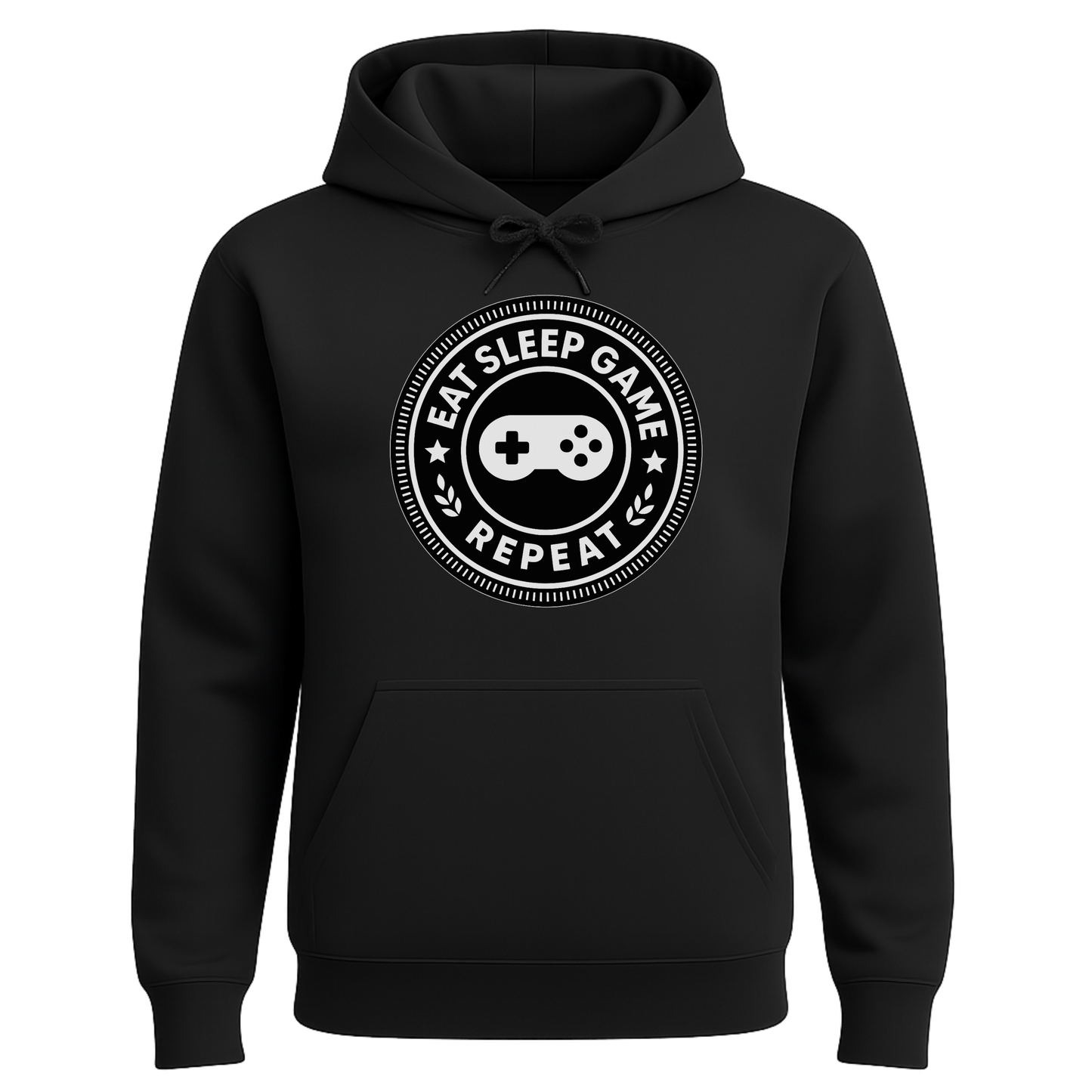 Eat Sleep Game Repeat – Classic Gamer Hoodie 🎮