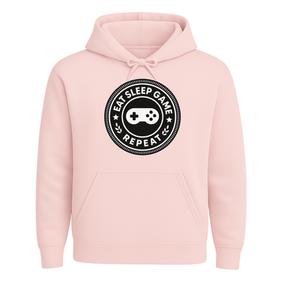 Eat Sleep Game Repeat – Classic Gamer Hoodie 🎮